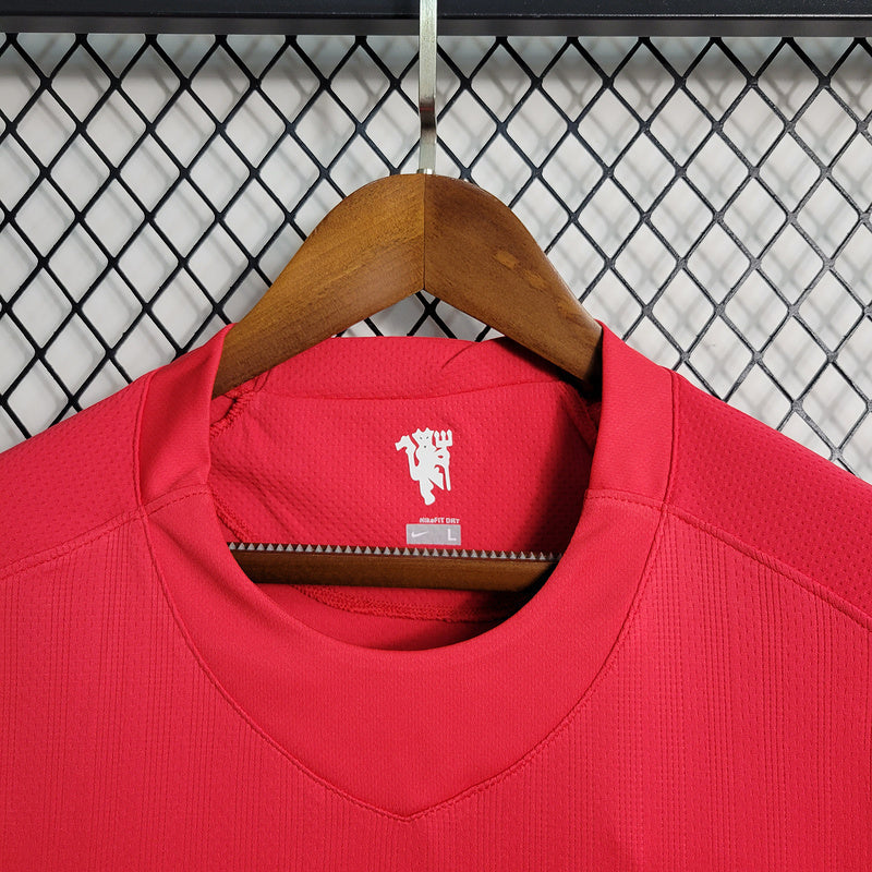 Camisa Retrô Manga longa Manchester United 07/08