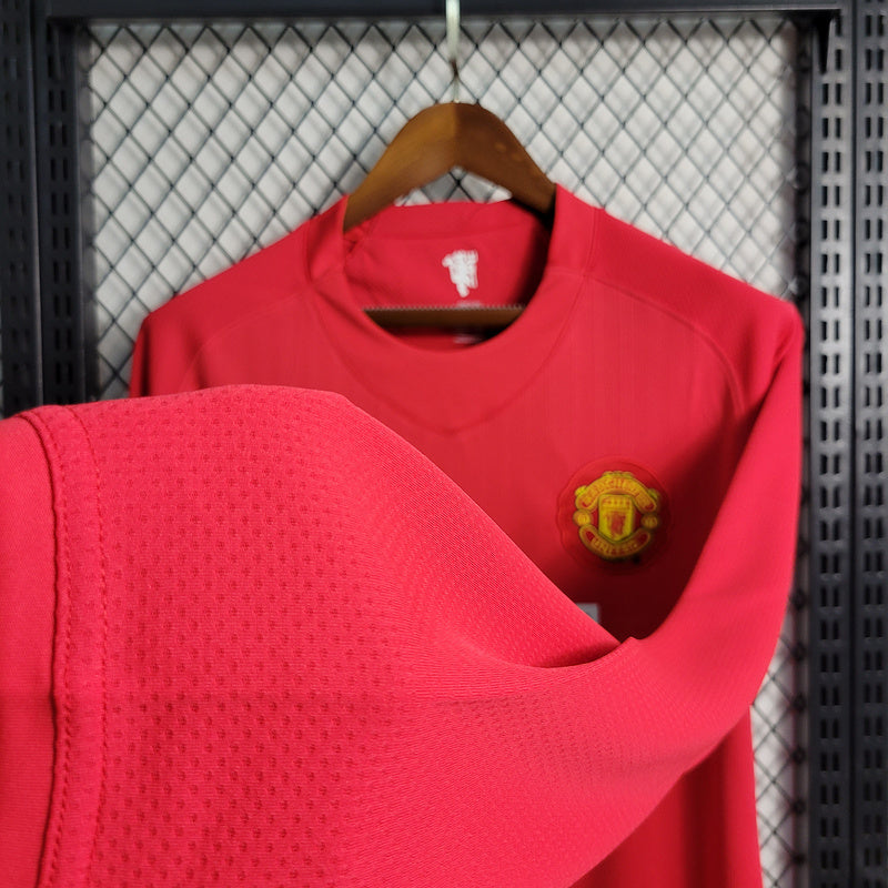 Camisa Retrô Manga longa Manchester United 07/08